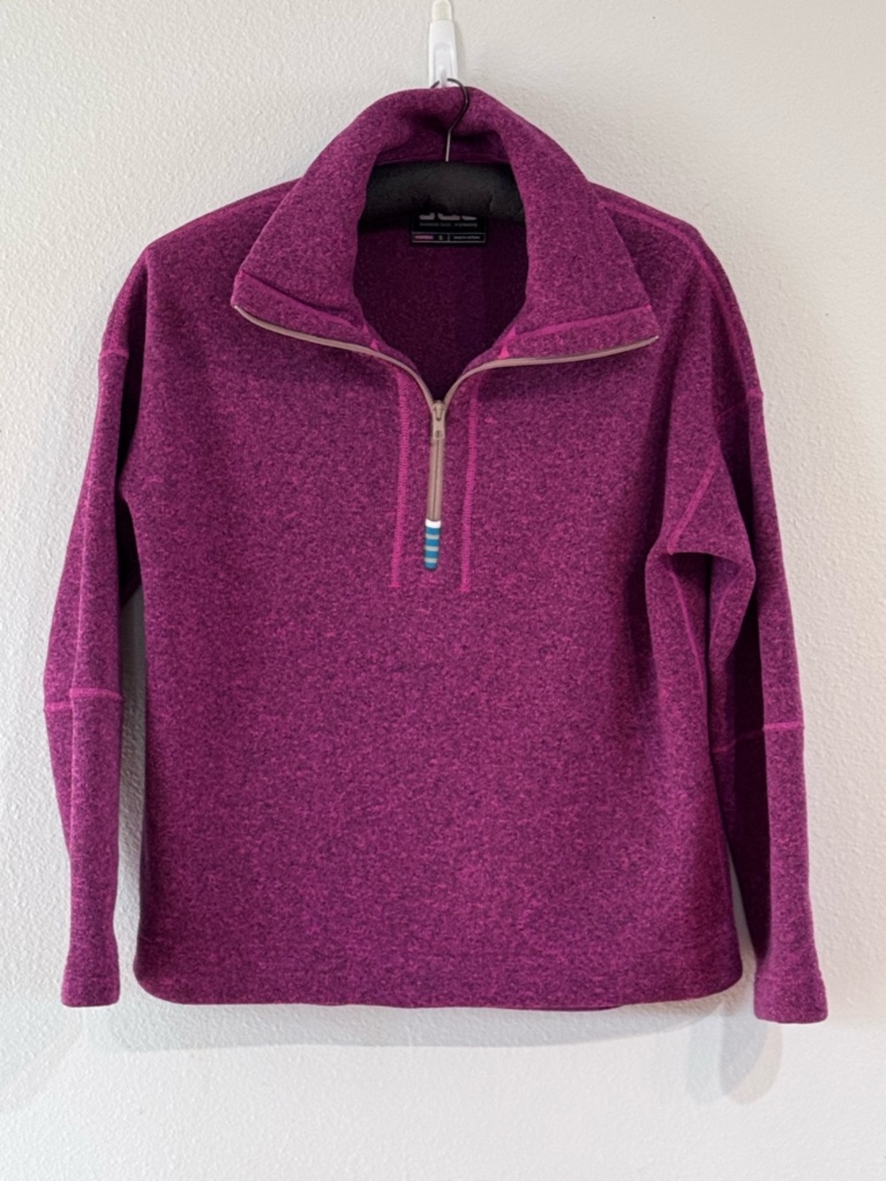 Stio Women's Half-Zip Pullover - Raspberry Pink/Purple Recycled Materials Size S